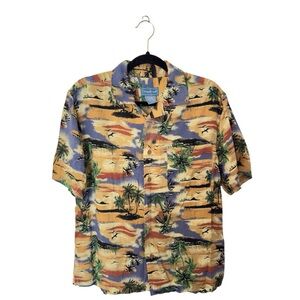 Vintage Men Tropicool‎ Medium Button Front Tropical Vacation  Shirt NWT